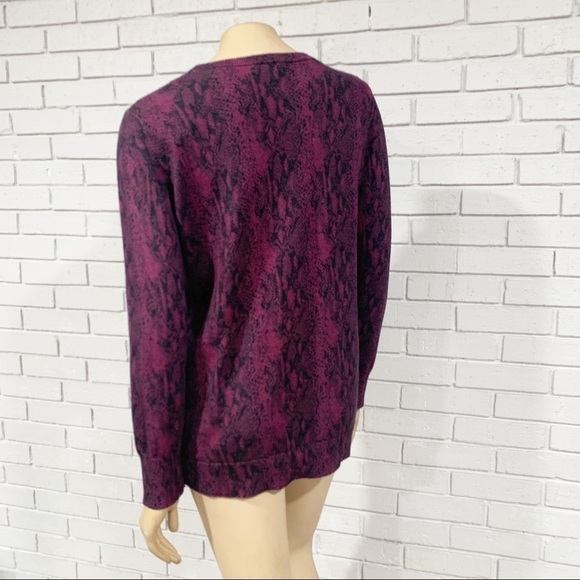 Equipment Snake Print Cotton Cashmere Sweater - Picture 8 of 12